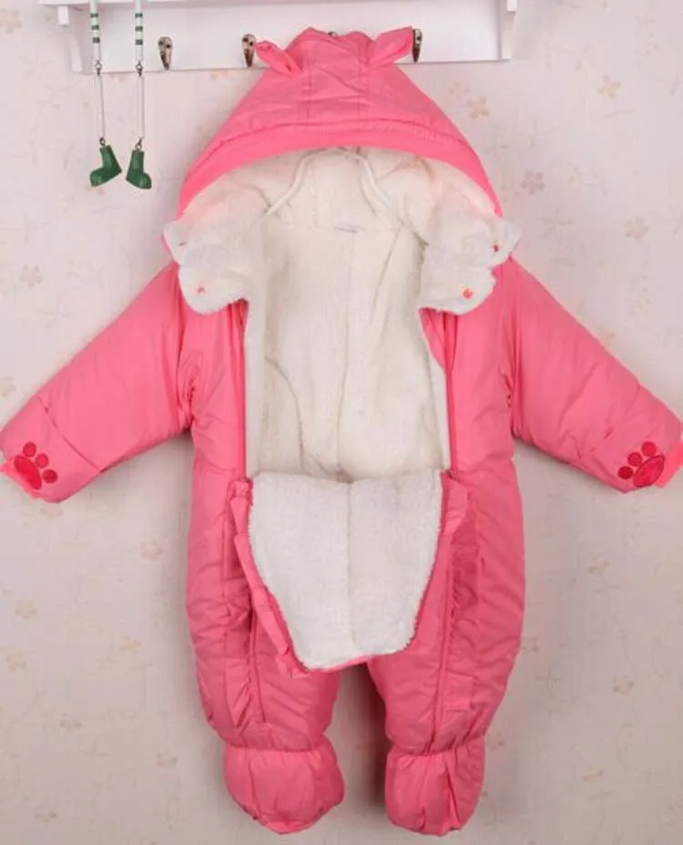 Autumn & Winter Newborn Infant Baby Clothes Fleece Animal Style Clothing Romper Baby Clothes Cotton-padded Overalls CL0437 (17)