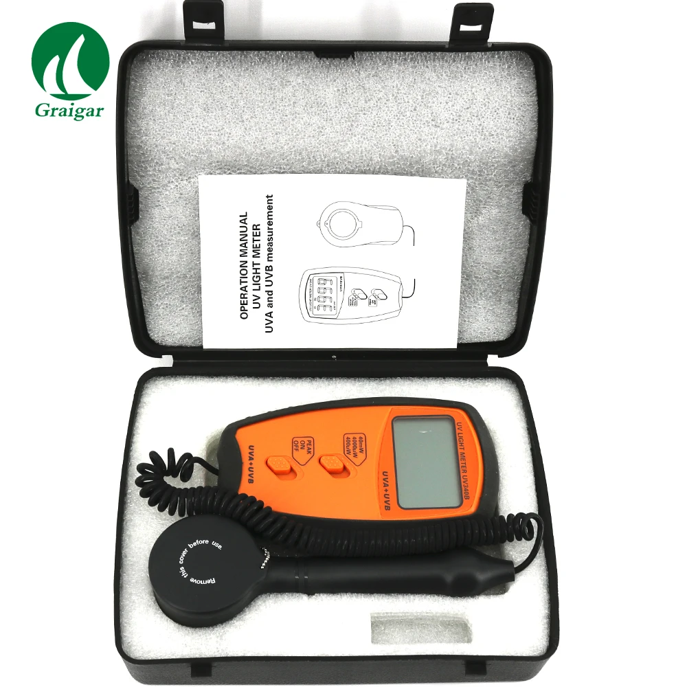 UV340B УФ Измеритель света UVA UVB детектор тестер UV340 LSI circuit использование
