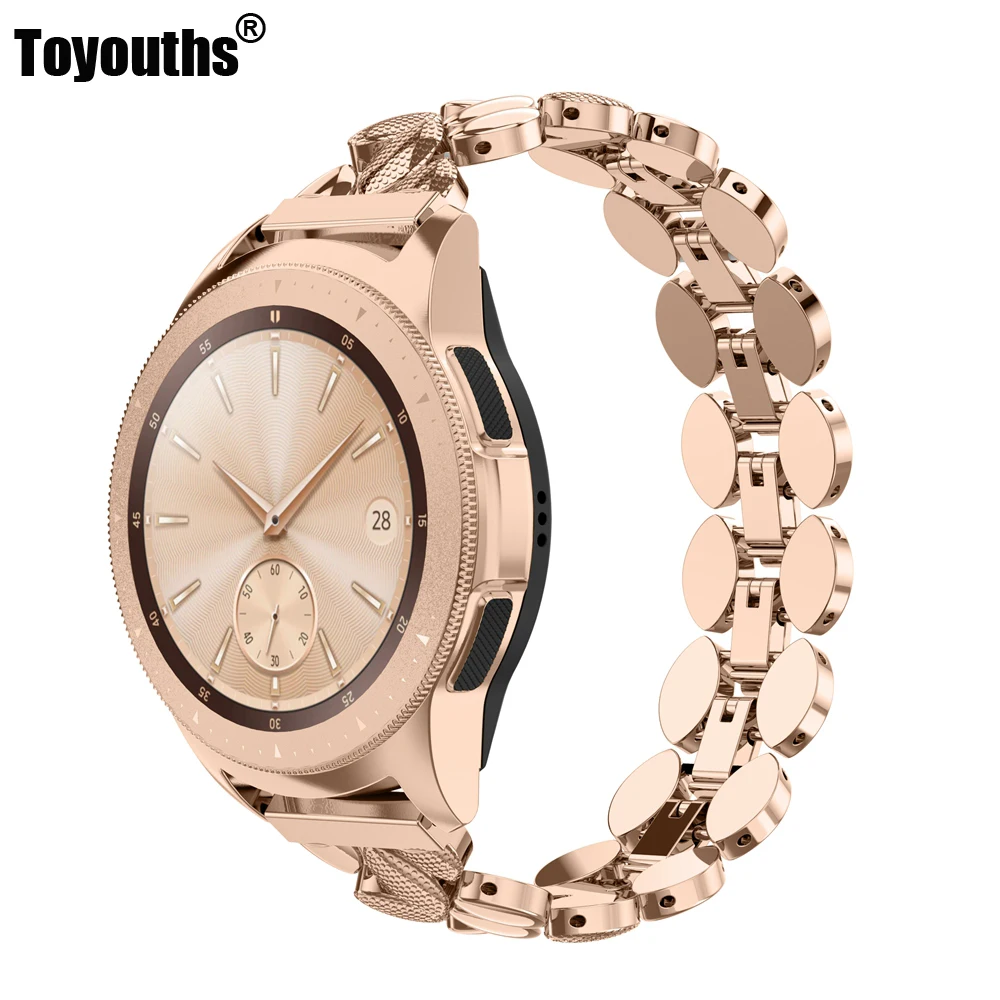 Billige Metall Edelstahl Band für Samsung Galaxy Uhr 20mm Strap für Getriebe S3 Frontier Galaxy Uhr Aktive 40mm Metall Strap