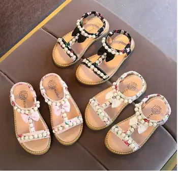 

Summer Style Girls Sandals Children Toddler Kids Girls Beach Sandals Cute Bow Girls Princess Shoes