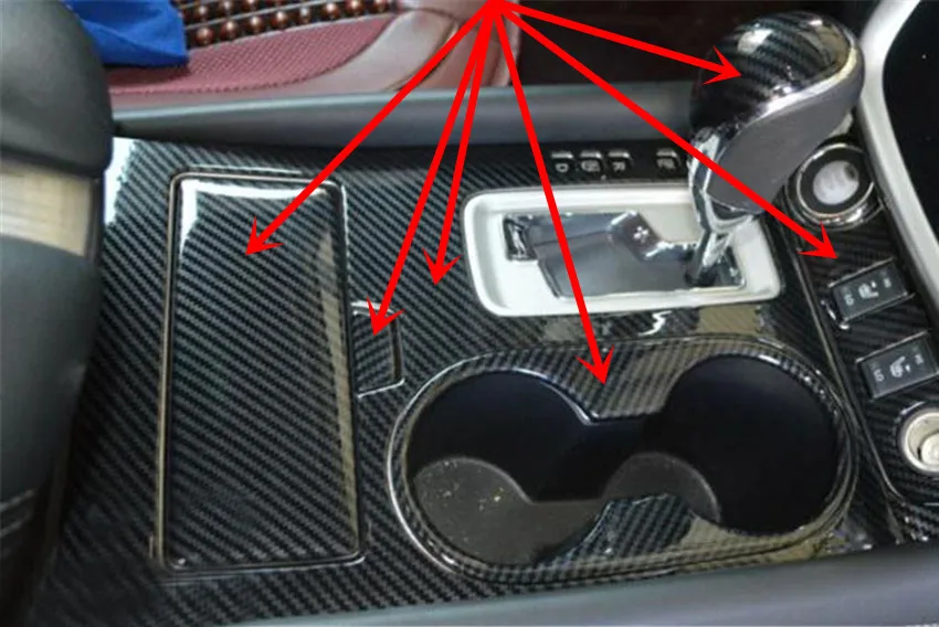 1 лот АБС карбоновое волокно зерно внутренняя отделка Крышка для 2015-2018 Nissan Murano автомобильные аксессуары