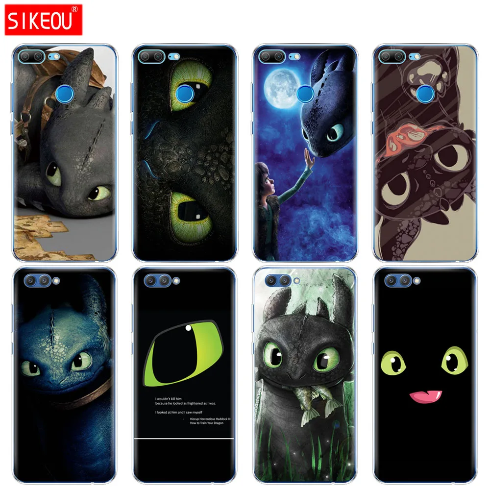 

Silicone Cover phone Case for Huawei Honor 10 V10 3c 4C 5c 5x 4A 6A 6C pro 6X 7X 6 7 8 9 LITE Toothless Train Your Dragon