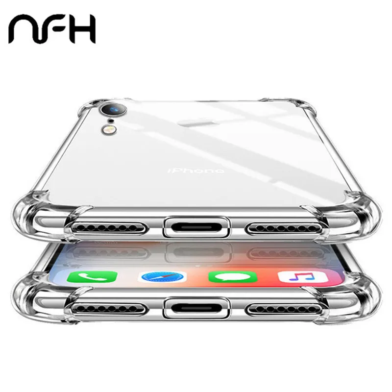 Ультратонкий прозрачный силиконовый чехол из ТПУ для iPhone XS MAX XR 6 7 6S Plus
