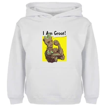 Unisex Sweatshirts For Boy Men Long sleeves Guardians of the Galaxy I am Groot Tree people Spring Autumn Winter Casual Hoodies