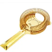 Кухонная барная посуда барные инструменты из нержавеющей стали позолоченные фильтры для льда