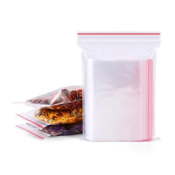 

100pcs! 8 x 12cm Transparent Reclosable Zip Lock Bags Jewelry Candies Gift Packing Bags for organizadores de todos os tipos