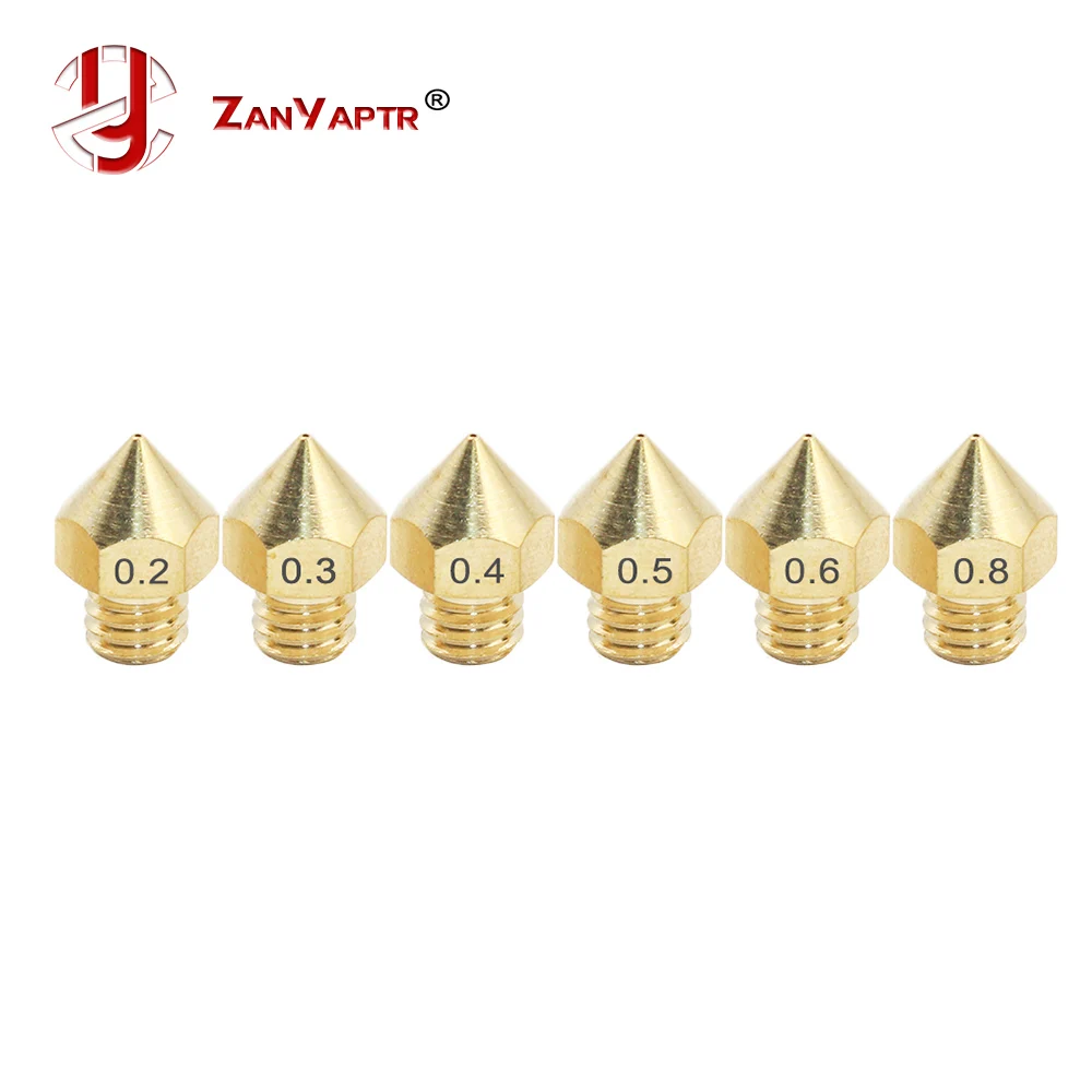 1Pcs For PRUSE I3 Extruder Nozzle Mixed Sizes 0.2mm 0.3mm 0.4mm 0.5mm