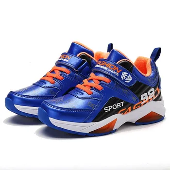 

Children Casual Shoes kids shoes kids outdoor sport shoes boys shoes PU boys running shoes hook&loop wholesale cushion