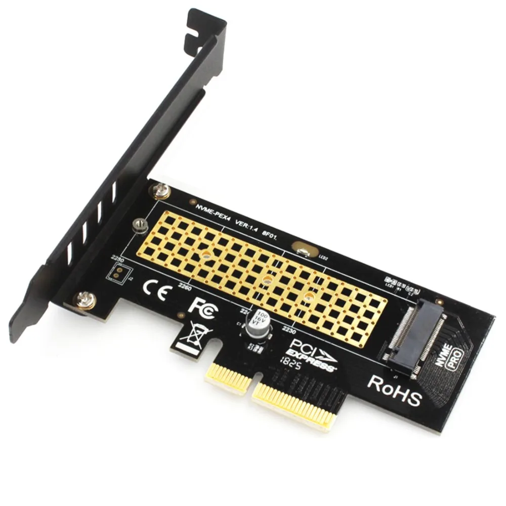 JEYI SK4 Pro M.2 NVMe SSD NGFF к PCIE X4 адаптер M ключ интерфейсная карта Suppor PCI Express 3,0x4 2230-2280 Размер m.2 полная скорость