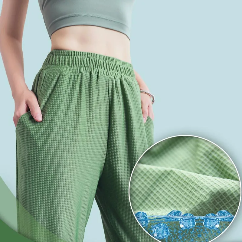 

SALSPOR Women Yoga Pants Loose Gym Sport Leggings Summer Cool Running Sweatpants Yoga Training Fitness Work Out Leggings