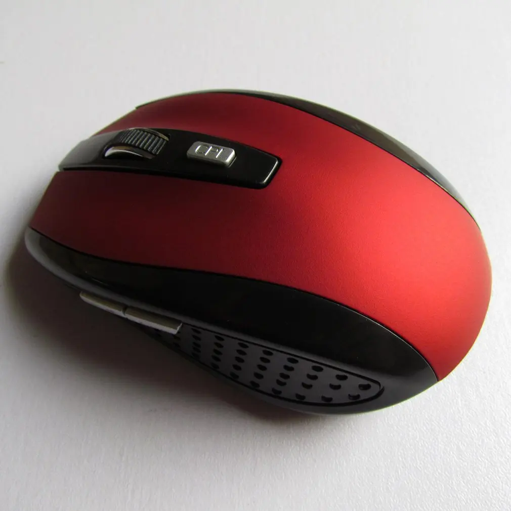 2,4 г беспроводная мышь, прочная оптическая компьютерная мышь, эргономичные мыши для ноутбука, универсальная компьютерная периферийная техника - Цвет: Красный