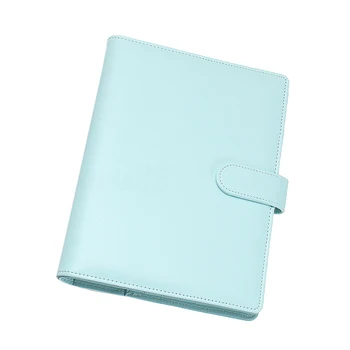 

A5 Planner Agenda pu Loose Leaf Weekly Monthly Journal Diary Notebook Blue PU Leather Soft Cover