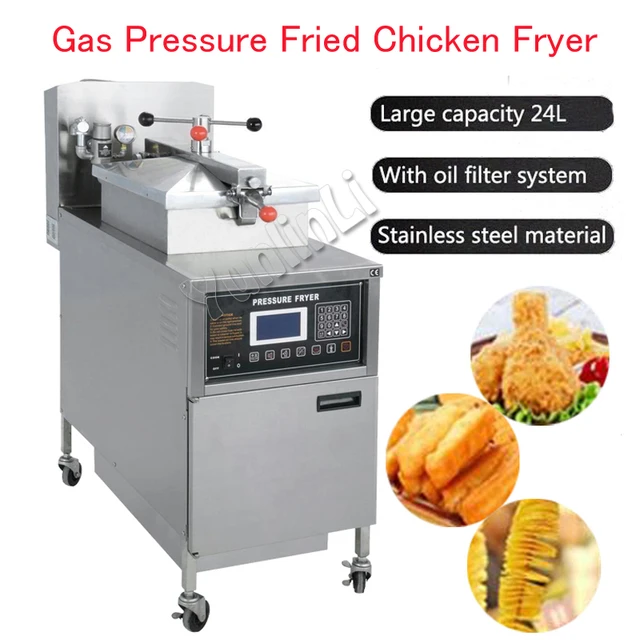 24L Gas Pressure Fried Chicken Fryer Commercial Pressure Fryer Digital