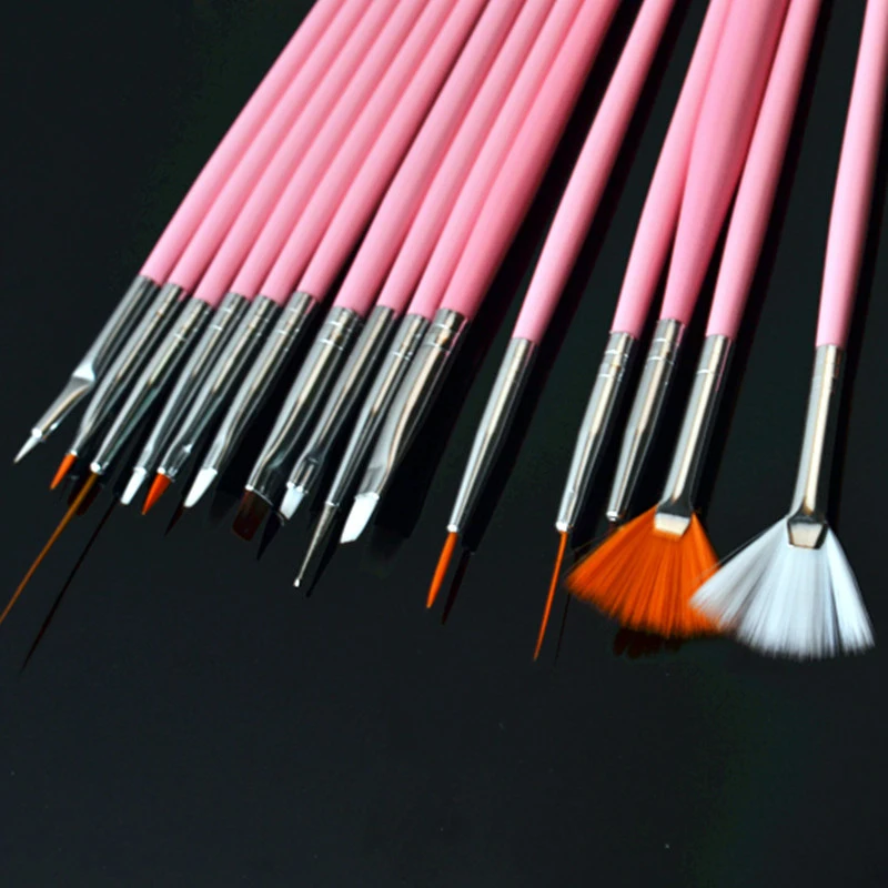 

15Pcs Nail Art Designer Pen Nail Brush Dotting Painting Drawing Pen Nail Art Brush Gel Polish Brushes Tools Gel Painting Pen