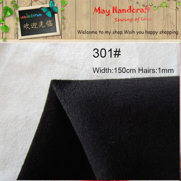 Free Shipping, Black Fabric 301# Anti Pilling Polyester