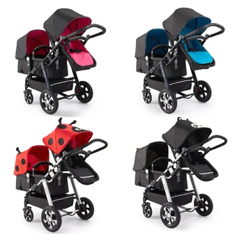 

Babyfond twin baby stroller pusher can be light and easy to sit in a double trolley with folding baby cars twins stroller