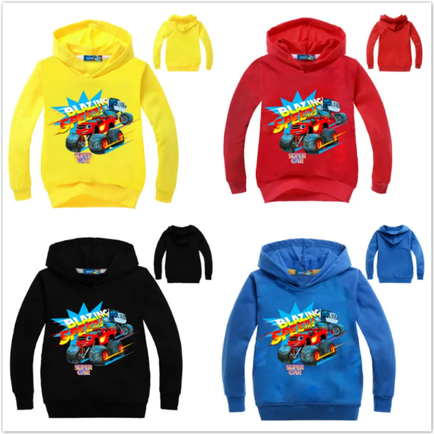 Us 409 35 Offkids New Children Long Sleeve T Shirts Kids Boy Girl Hoodies Boys Coat Monster Machine Kids Boy Blazing Speed Cartoon Sweatshirt In - christmas roblox girls boys kids hooded tops jumper t shirt hoodie cartoon costume sz 2 12