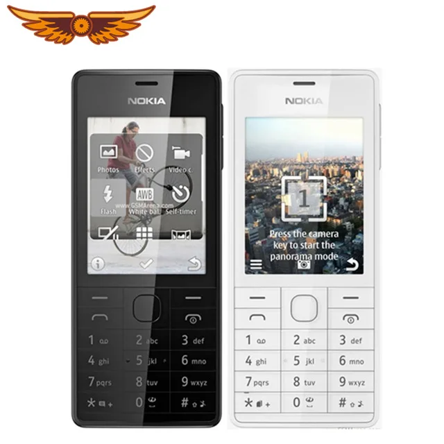 

Original Unlocked Nokia 515 Single Core 2.4 Inches 5MP Camera 1200mAh Single Sim Card Bluetooth FM Radio Refurbished Cellphone
