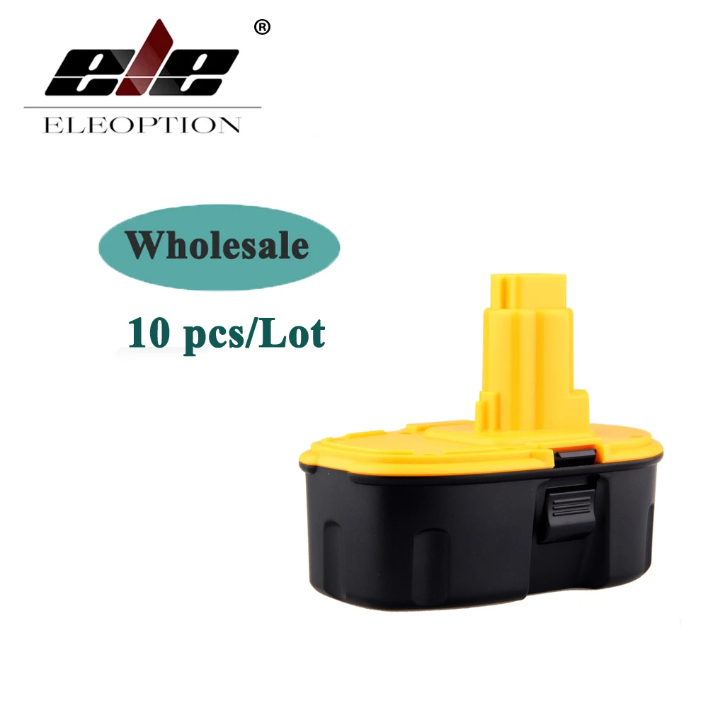 

ELEOPTION 10PCS 18V 2000mAh Ni-CD Replacement Power Tool Battery for Dewalt DW995 DW9096 DC527 DC390 DC9096 DE9039 DE9095 DE9096