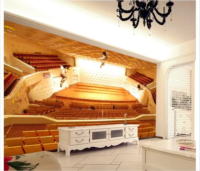 

Customized 3d photo wallpaper 3d TV wallpaper murals Europe type 3 d angels setting wall paper living room wallpaper decration