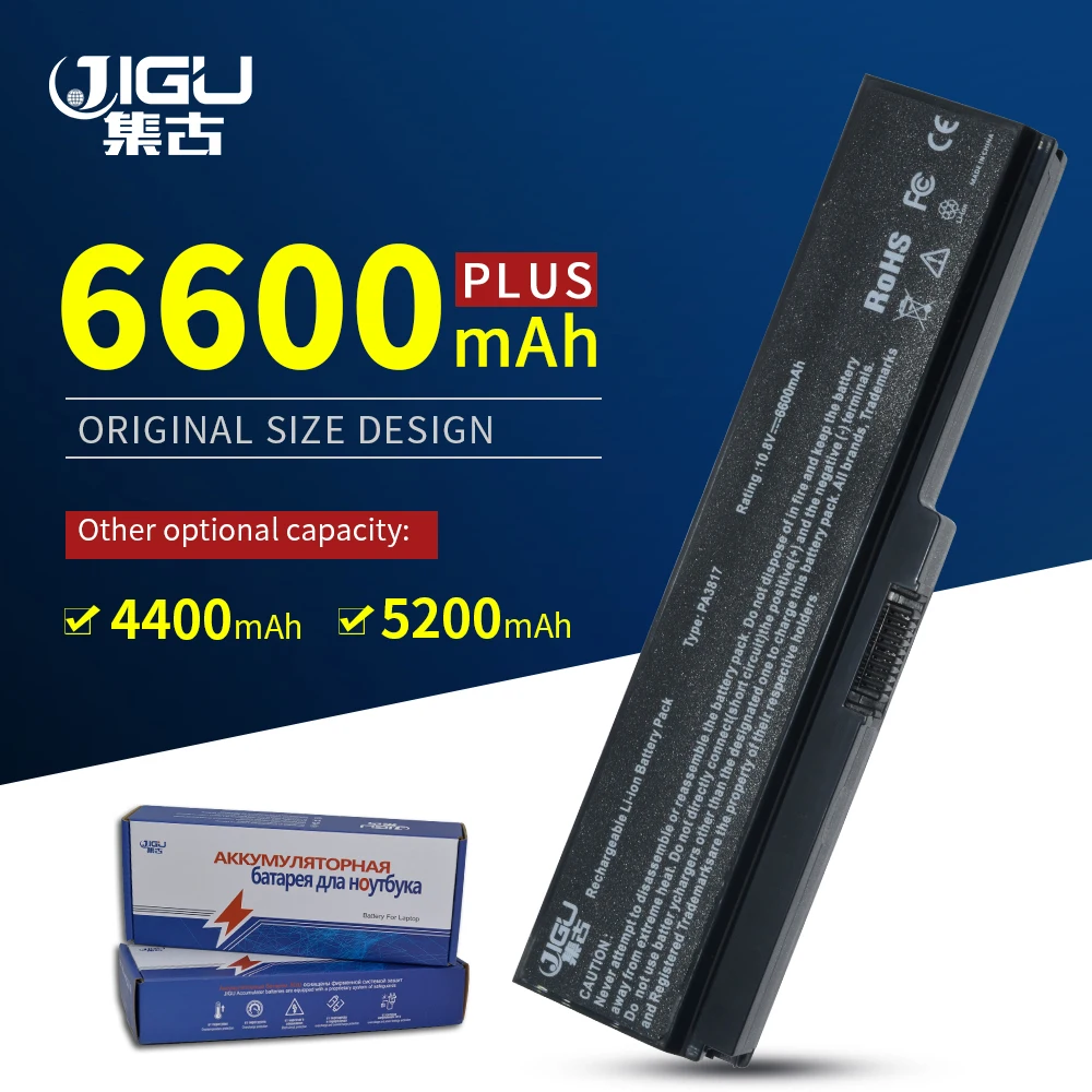 Скидка JIGU PA3817U 1BAS PA3817U 1BRS ноутбук Батарея для TOSHIBA Satellite L700 L700D L730 L735 L740 L745 L750 L755 L755D L770 6 ячеек