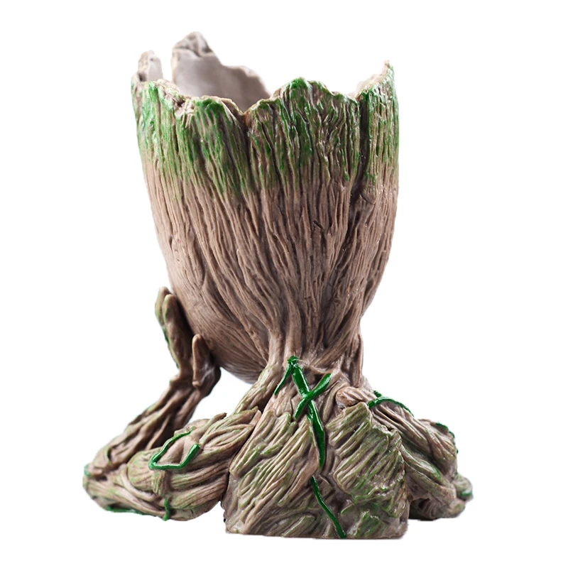 JAROWN Artificial Tree Man Grout Flower Pot Pen Holder Action Figures Cute Model Toy For Gifts Home Garden Office Decoration (17)