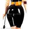 Sexy Inflatable Latex long leg boxer shorts with front zip hand pump Rubber Bermuda Bottoms size XXXL KZ-130 ► Photo 2/2