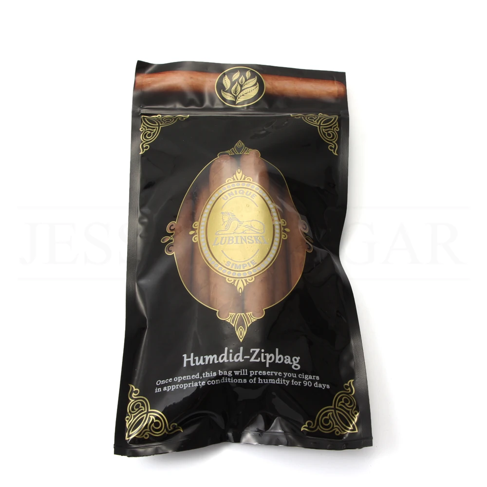 

LUBINSKI Cigar Humidifier Bag Portable Travel Humdid-Zip Bag Tobacco Smoking Humidor Humidifier Fix 4-6 Cigars Moisturizing Bag