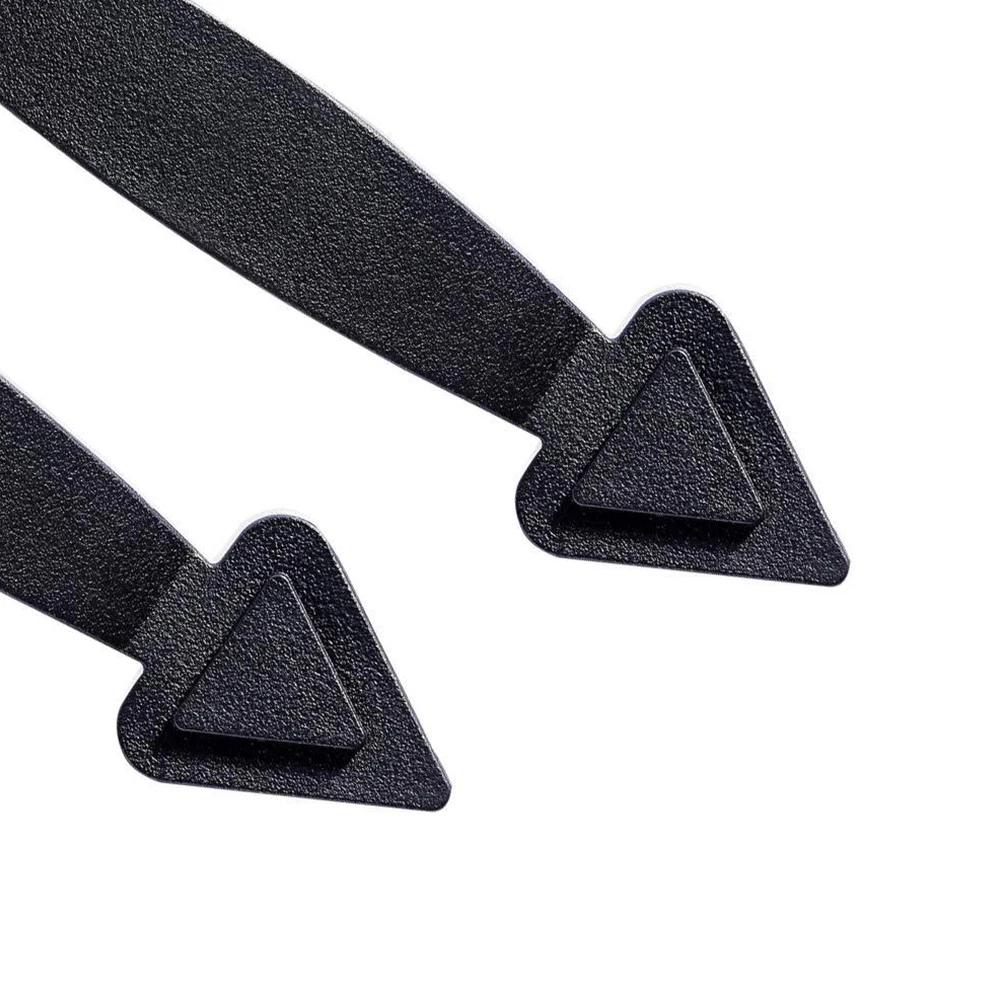

6pcs Wear Resistant Faux Hinge Durable Door Handle Set Garage Use PP Hardware Home Curb Appeal Practical Easy Install Magnetic