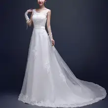 Женское свадебное платье с открытой спиной белое/цвета слоновой