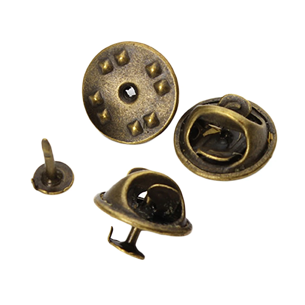 50 Sets Tie Tacks Blank Pins with Butterfly Pinch Back Pins Clutch Back Lapel Scatter Pin fit Handmade Tie tacks, Jewelry making