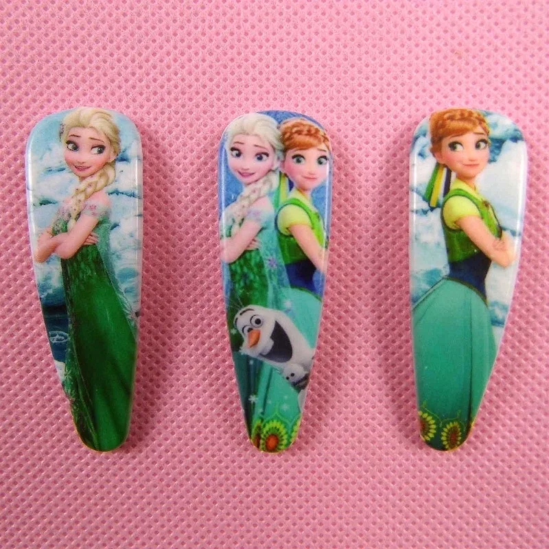 

2Pcs elsa Princess Hair Accessories Hairgirps Cute BB Hair Bow Hair Clips Headwear Girls Rim Hair Ornaments