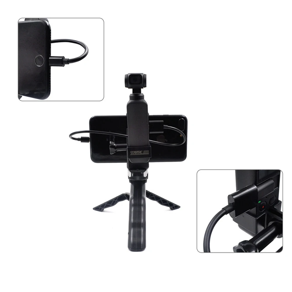 Для DJI OSMO Карманный Ручной Стабилизатор Gimbal Mini camera FPV camera многофункциональный держатель для телефона с мини-штативом