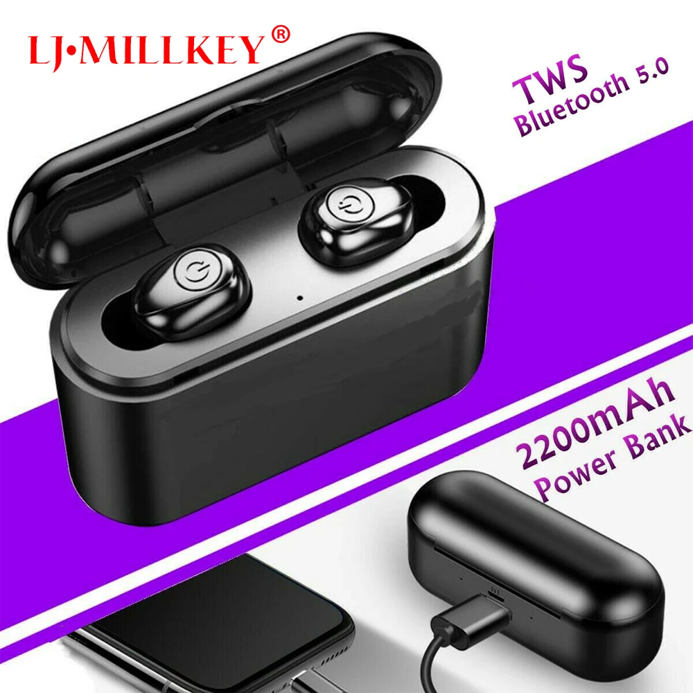 

Bluetooth Eartphone 5.0 Wireless Headphones Mini Bluetooth Handsfree Stereo Earbud Headset With Mic for All Smart Phone YZ269