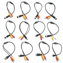 1 шт., размер: 4-ядерный мужского и женского пола, автомобильная фара, мониторинг видео кабель AV головка постоянного тока адаптер кабель питания камеры кабель-удлинитель