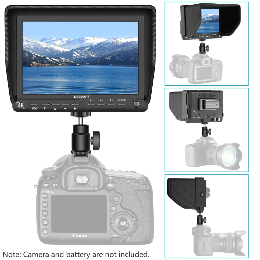 Neewer NW S7 7 дюймов 4 K HD Камера поле монитор Комплект для Sony Canon Nikon Olympus Pentax 1920X1200 ips