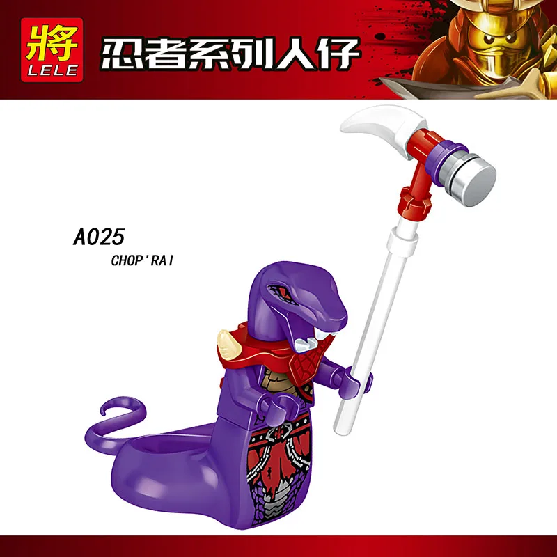 

Single Sale Compatible LegoINGlys Ninjagoes Minifigure CHOP RAI SKALES ACIDICUS PYTHOR Bricks Building Blocks Toys Boys Gifts