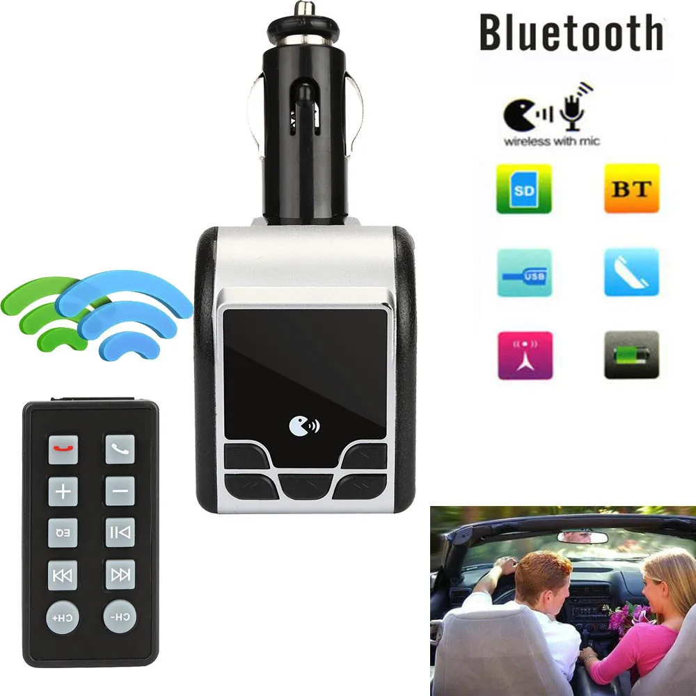 HIPERDEAL автомобильный Bluetooth Беспроводной FM передатчик магнитола с AUX аксессуары MP3 по громкой связи комплект поддержка TF SD карты дистанционного D30 Jan15