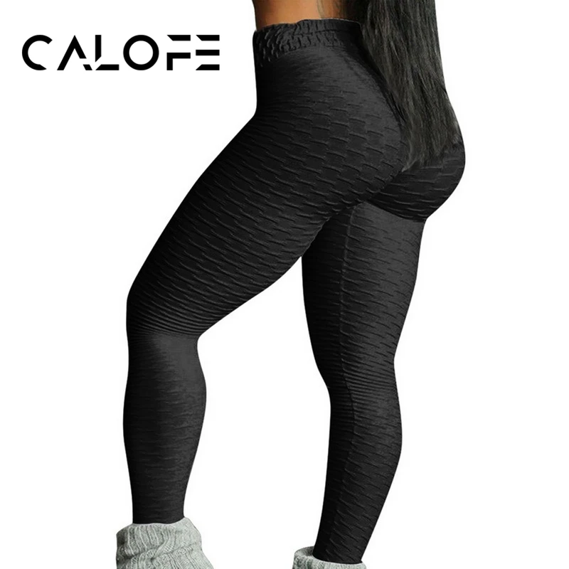 

CALOFE Fitness Casual Leggings Women's Skinny Trousers Sexy High Waist Workout Female Pants Elasticity Push Up Leggins Female