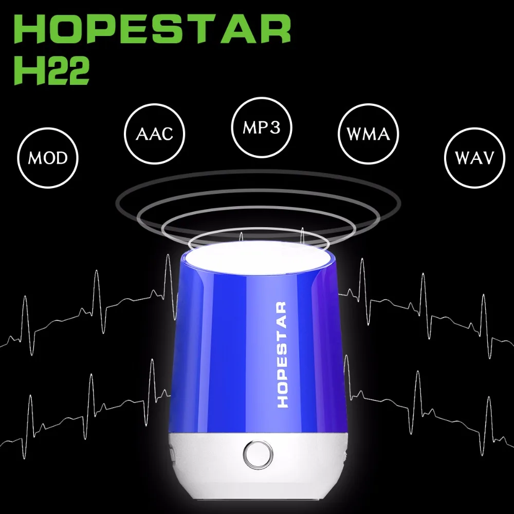 HOPESTAR H22 ткань сети Беспроводной bluetooth-динамик открытый портативный динамик мини Беспроводной bluetooth аудио Поддержка TF/USB