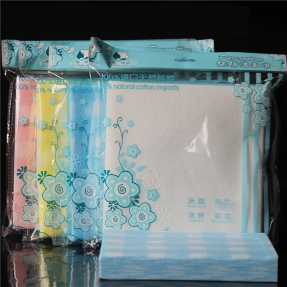 

Disposable Face Towel Non-woven Square Towel Beauty Salon Cleansing Towel Makeup Remover Tattoo Nail Cleaning Towel random color