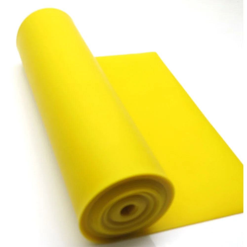 200 см* 15 см* 0,8 мм черная плоская резиновая лента антифриз Резиновая лента использовать для охоты лук для стрельбы и спорта - Color: 2M yellow  0.75mm