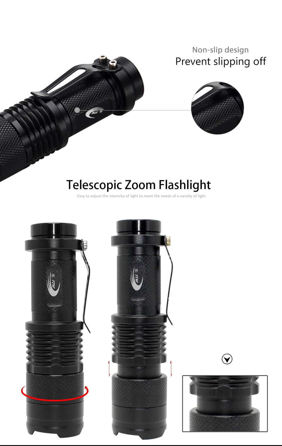 Top Bicycle Light 7 Watt 2000 Lumens 3 Mode Bike Q5 LED cycling Front Light Bike lights Lamp Torch Waterproof ZOOM flashlight BL0502 4