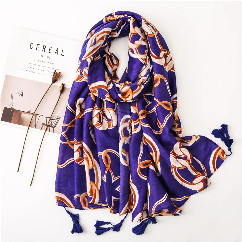 

2019 Ladies Infinity Printing Scarf Cotton Women Summer Spring Shawl Ponchos and Capes Luxury Brand Hijab Scarf Pashmina Blanket
