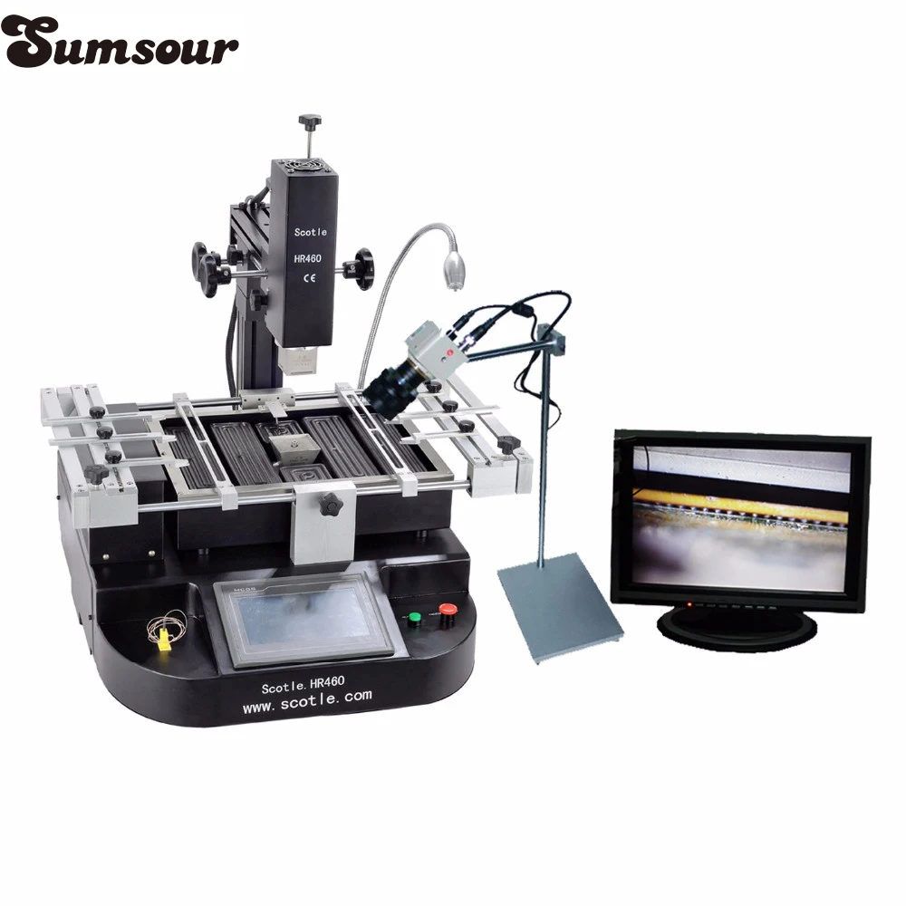 

Scotle HR460C BGA Soldering Reballing Rework Station Motherboard Chip PCB Refurbished Repair Machine Hot Air Ceramics Preheater