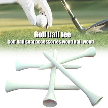 

2019 Newly 100Pcs/Set Wooden Golf Tees Wood Long Tee 70mm Length Golf Accessories 19ing