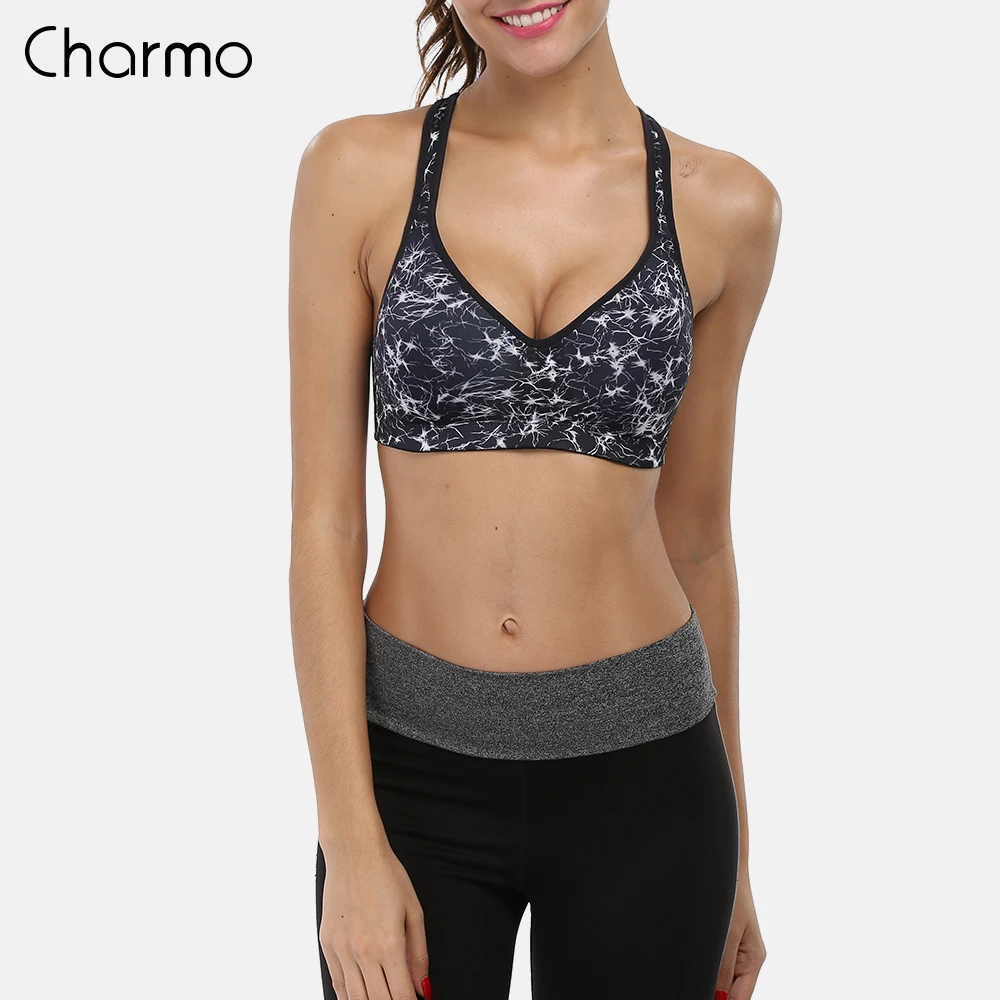 Спортивный бюстгальтер Charmo для женщин занятий йогой со средней поддержкой