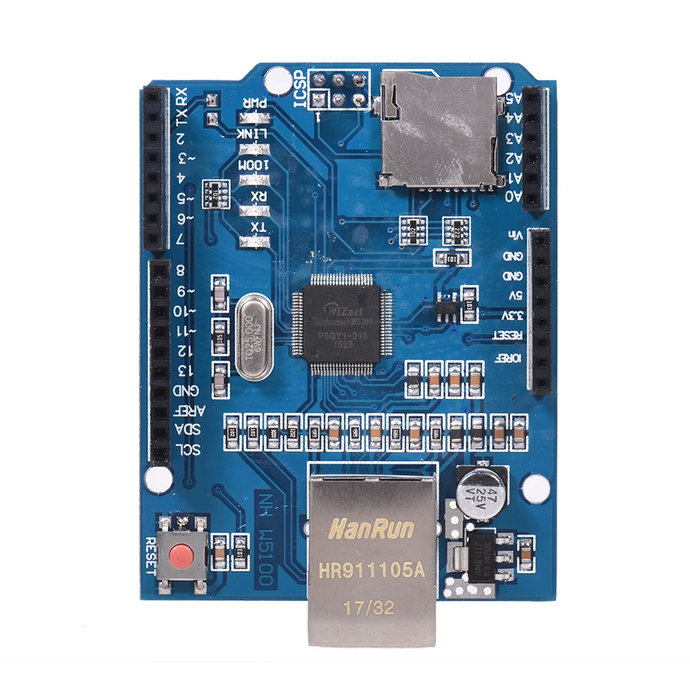 Плата расширения W5100 плата Ethernet совместимая с сетевой для Arduino UNO Mega2560 A |