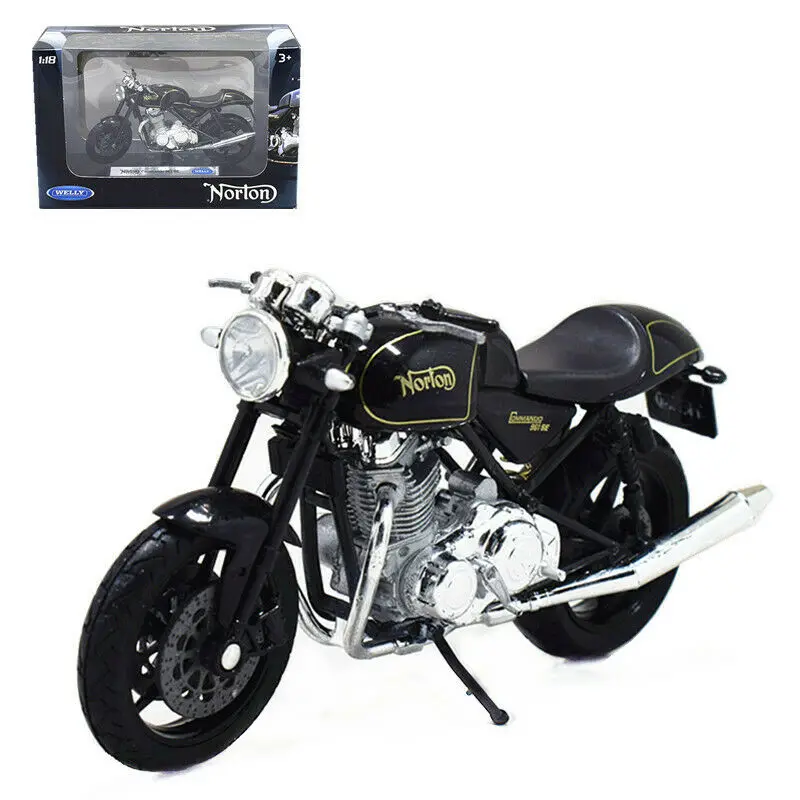 Welly 1:18 Norton Commando 961 SE спортивный мотоцикл велосипед модель игрушки в коробке