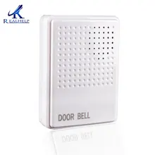 Белый дверной звонок из АБС-пластика для контроля доступа с помощью карты, кольцо Ding dong без встроенного аккумулятора, 12 Вольт, 230 мм, проводной дверной звонок